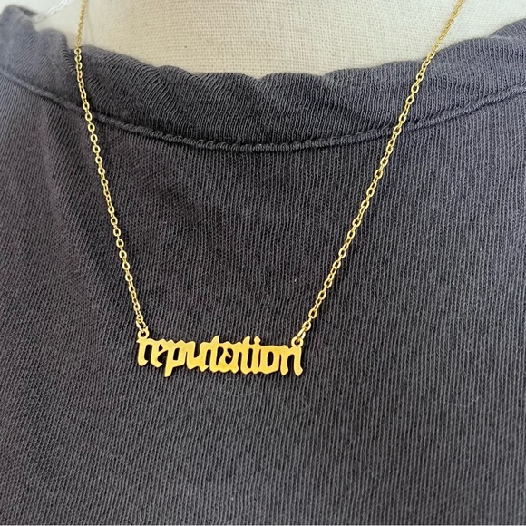Taylor Swift Gold Plated Reputation Necklace - Picture 3 of 6